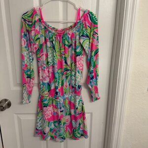 Lilly Pulitzer Lana Long Sleeve Skort Romper Size XXS